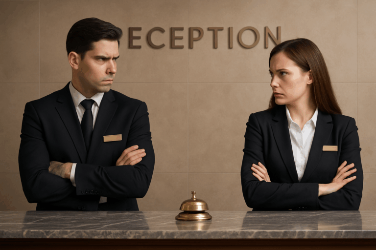 Dos que No se Hablan, Un Hotel que No Avanza