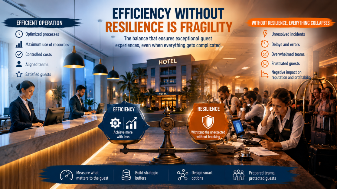 Highly Efficient Hotels... and Dangerously Vulnerable