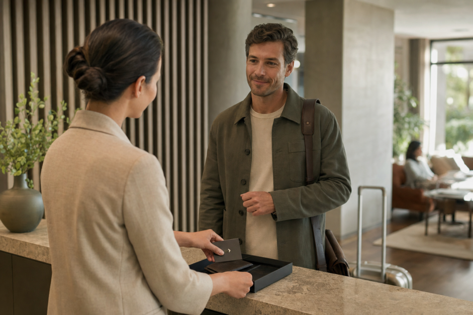 Huésped recurrente recibido en un hotel con sus beneficios preparados sin necesidad de reclamarlos