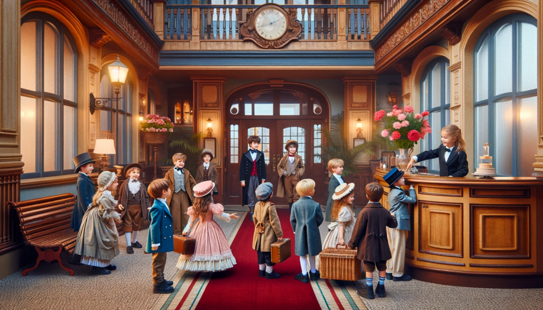 Hotel guests and customers